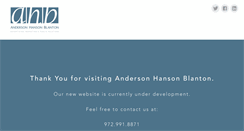 Desktop Screenshot of anderson-hanson-blanton.com